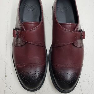 Dr Martens Cobden Monk Strap Cherry Red